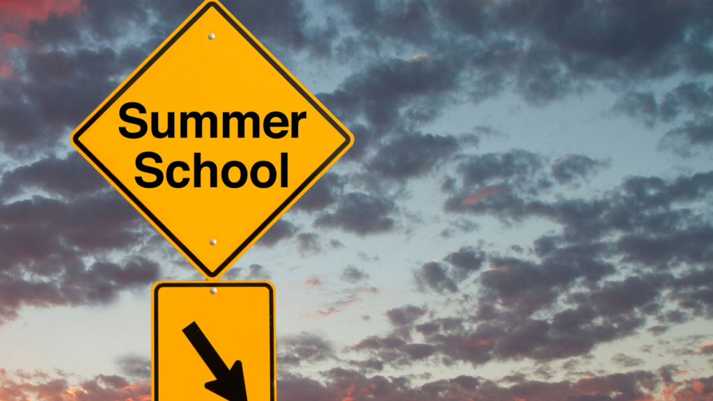 Sign reading summer school